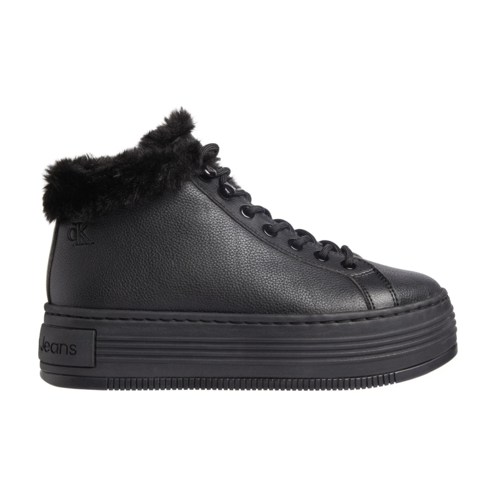 Calvin Klein Jeans Women's Black Laceup Ankle Boots For