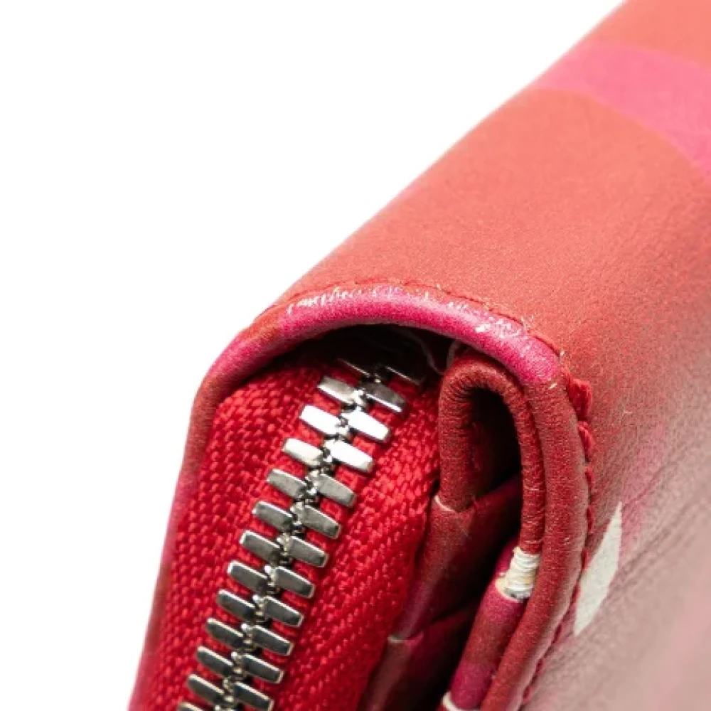 Balenciaga Vintage Pre-owned Leather wallets Red Dames