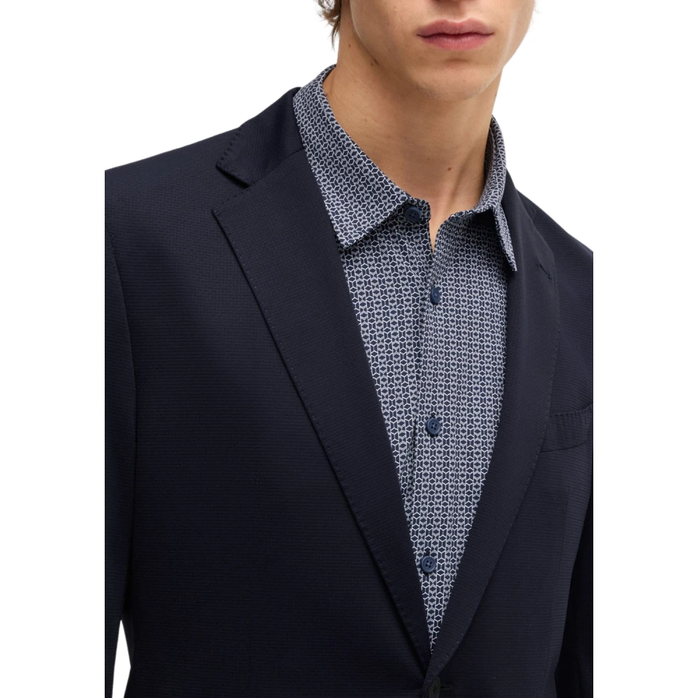 Boss Donkerblauw Thuis Vestit Set Blue Heren