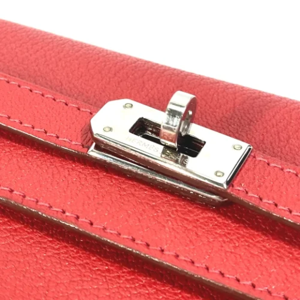 Hermès Vintage Pre-owned Leather wallets Red Dames