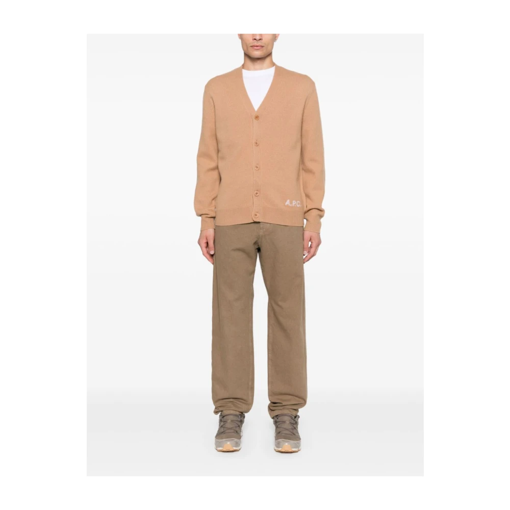 A.p.c. Kenny Camel Vest Brown Heren