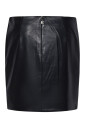 black-faux-leather-mini-skirt