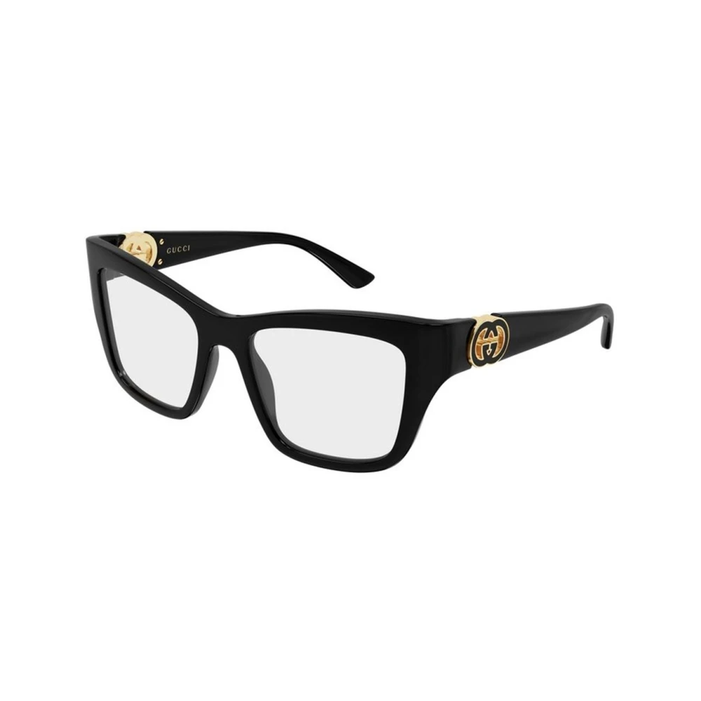 Gucci Women's Black Glasses, 52 Mm, Optical Frame