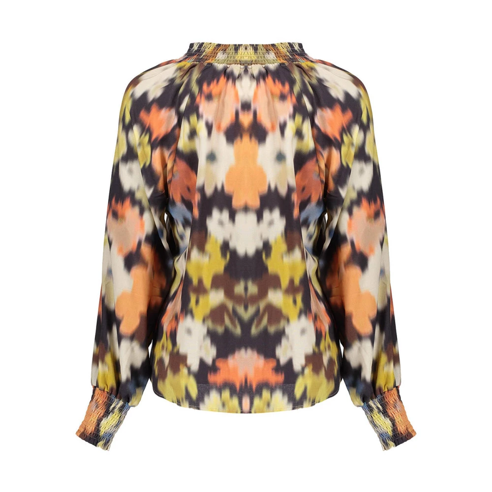 Geisha Lange Mouw Blouse Multicolor Dames