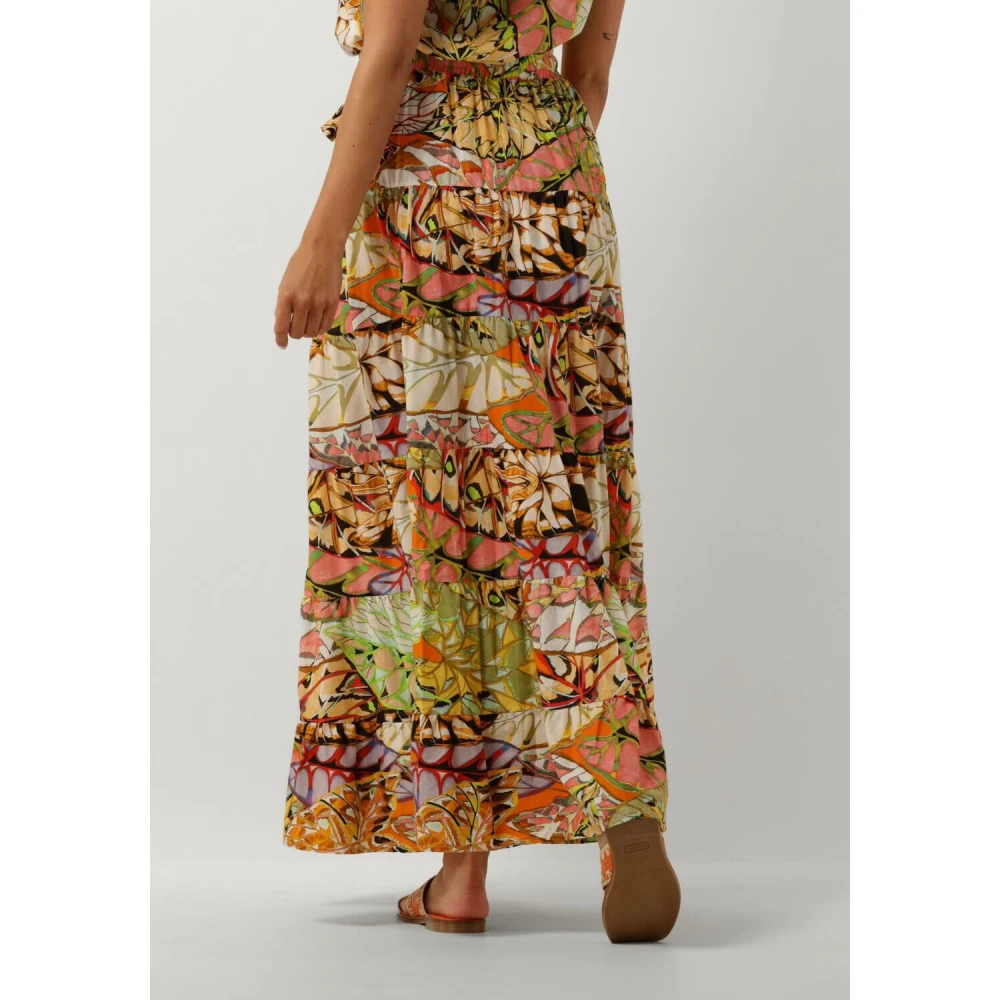 Amaya Amsterdam Kleurrijke Maxi Rok Jennifer Multicolor Dames