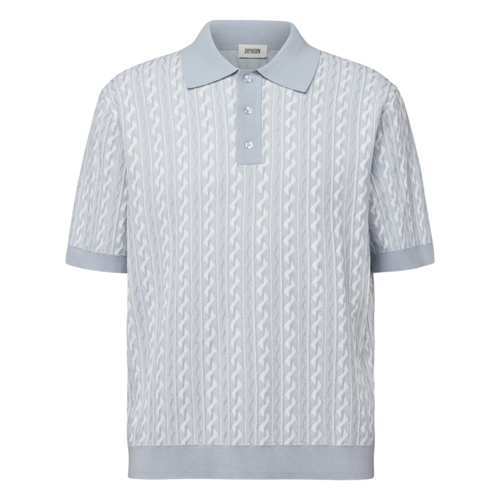 Drykorn Men's Blue Polo Shirts, L, Tamian 10 Strickpolo