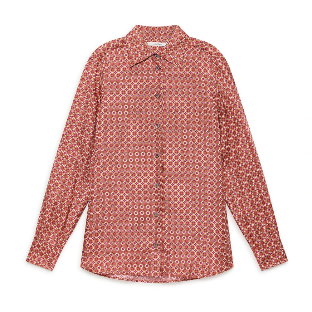 Maliparmi Donna Rosso Camicia Con Stampa Collection
