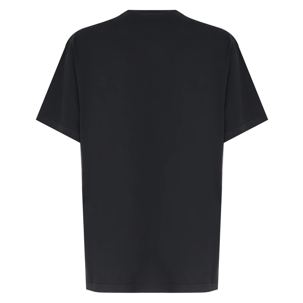 Stella Mccartney Zwarte Katoenen T-shirt met Print Black Dames