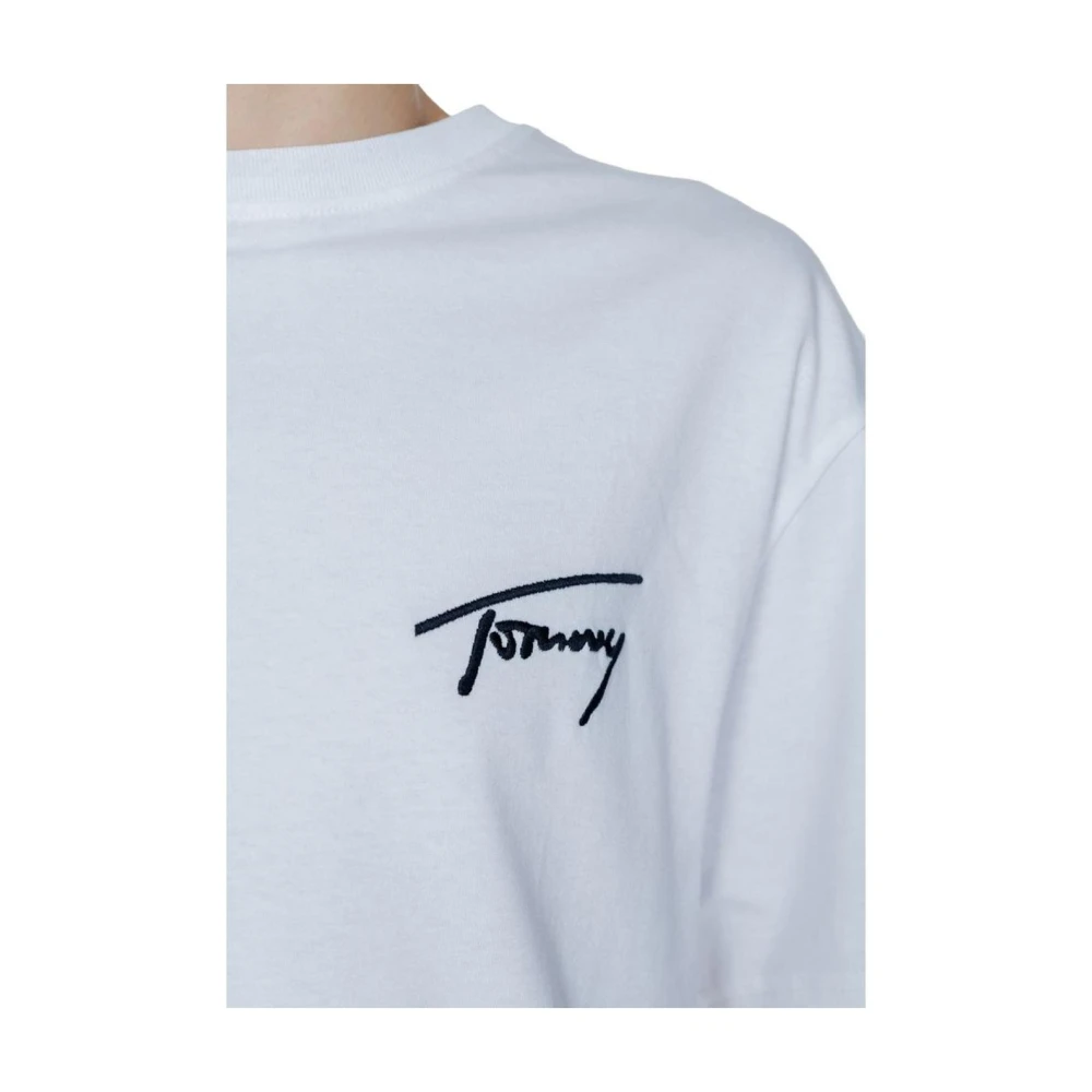 Tommy Jeans wit katoenen T-shirt White Heren