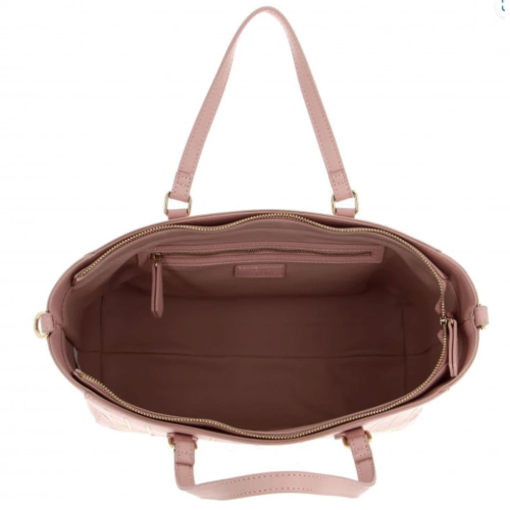Valentino by Mario Valentino Roze Handtas met Gouden Decoraties Pink Dames