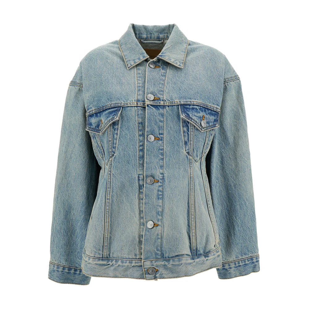 Balenciaga Blue Hourglass Jacket - Female - Denim Jackets - Xs - Jackets