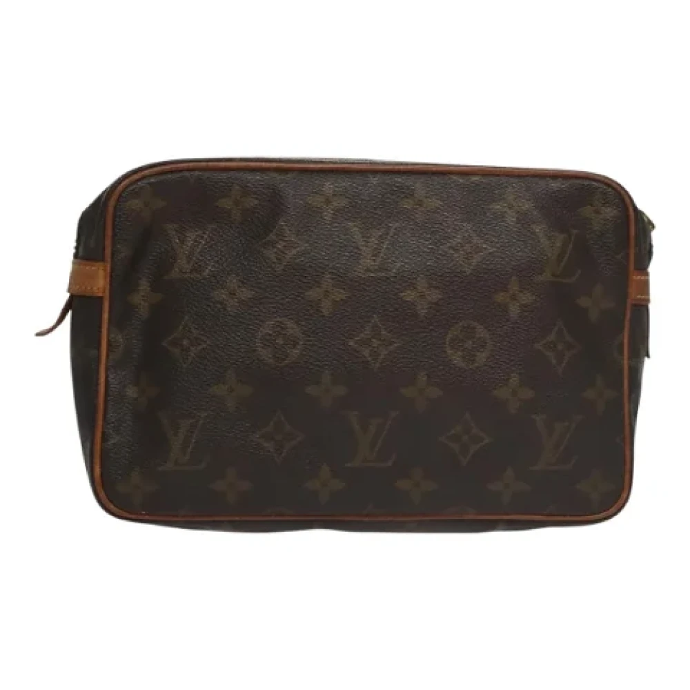 Louis Vuitton Vintage Pre-owned Canvas clutches Brown Dames