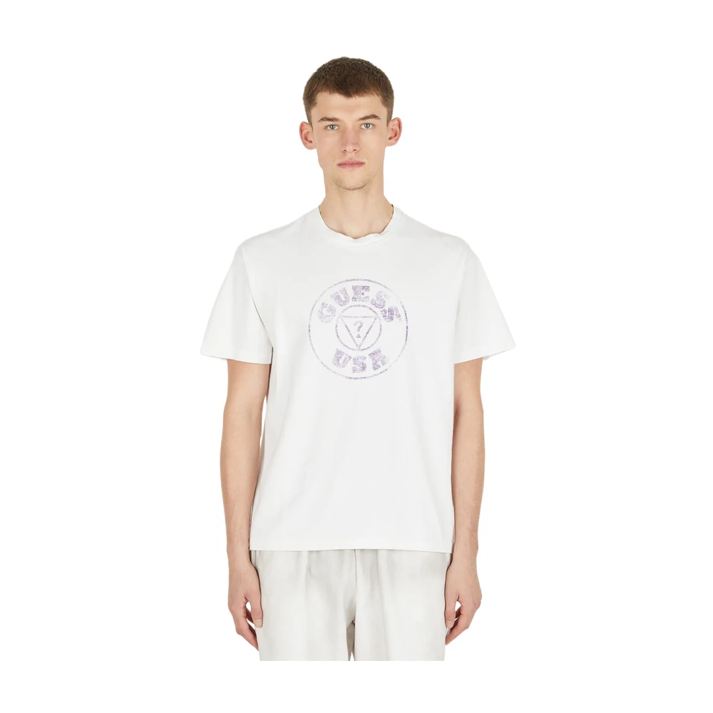Guess American Frontier T-shirt White Heren