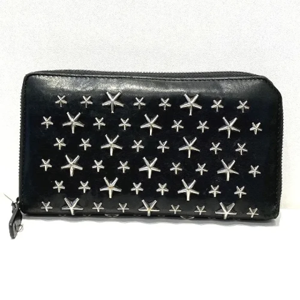 Jimmy Choo Pre-owned Leather wallets Black Dames