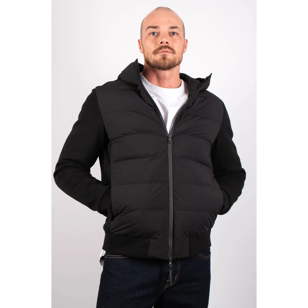 Duno Capuchonjas in zwart Black Heren