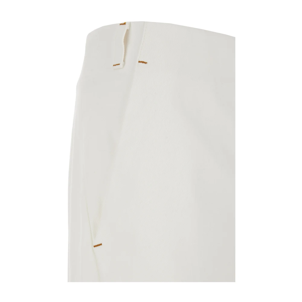 Jacquemus Witte Denim Jeans Scala White Heren