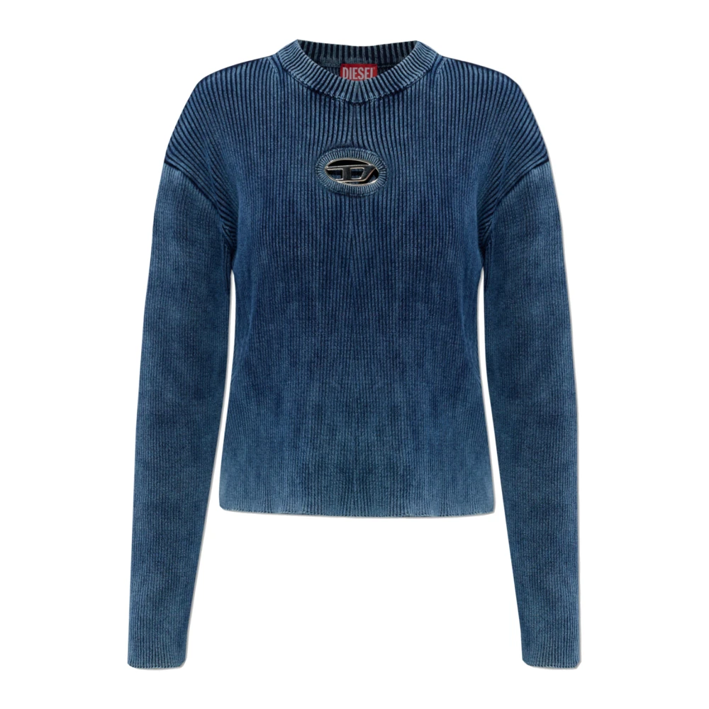 Diesel Vrouw Blauw Truien & Vesten Dames, L, Katoen, M-Anchorex Sweater