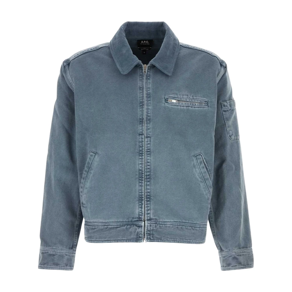A.p.c. Uomo Blu Giacche, M, New, - Immagine 3