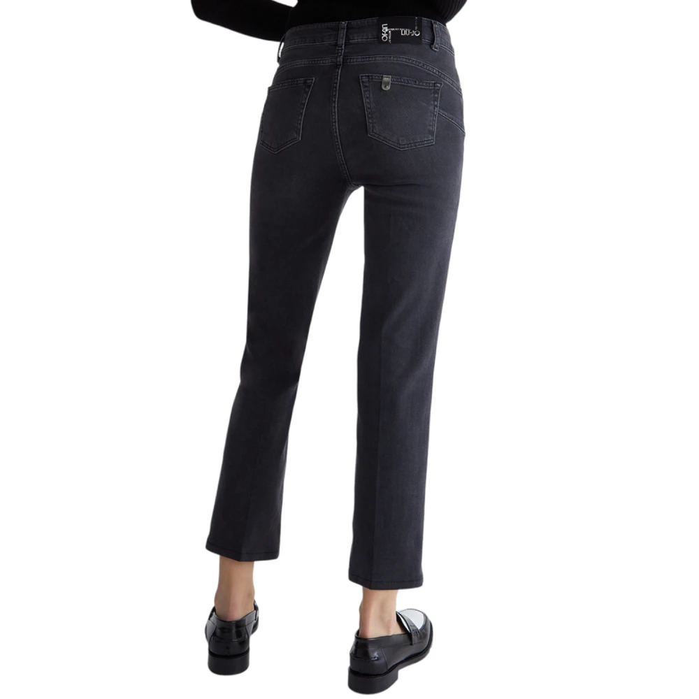 Liu Jo Hoge taille enkel jeans Uf3040 D4391 Blue Dames