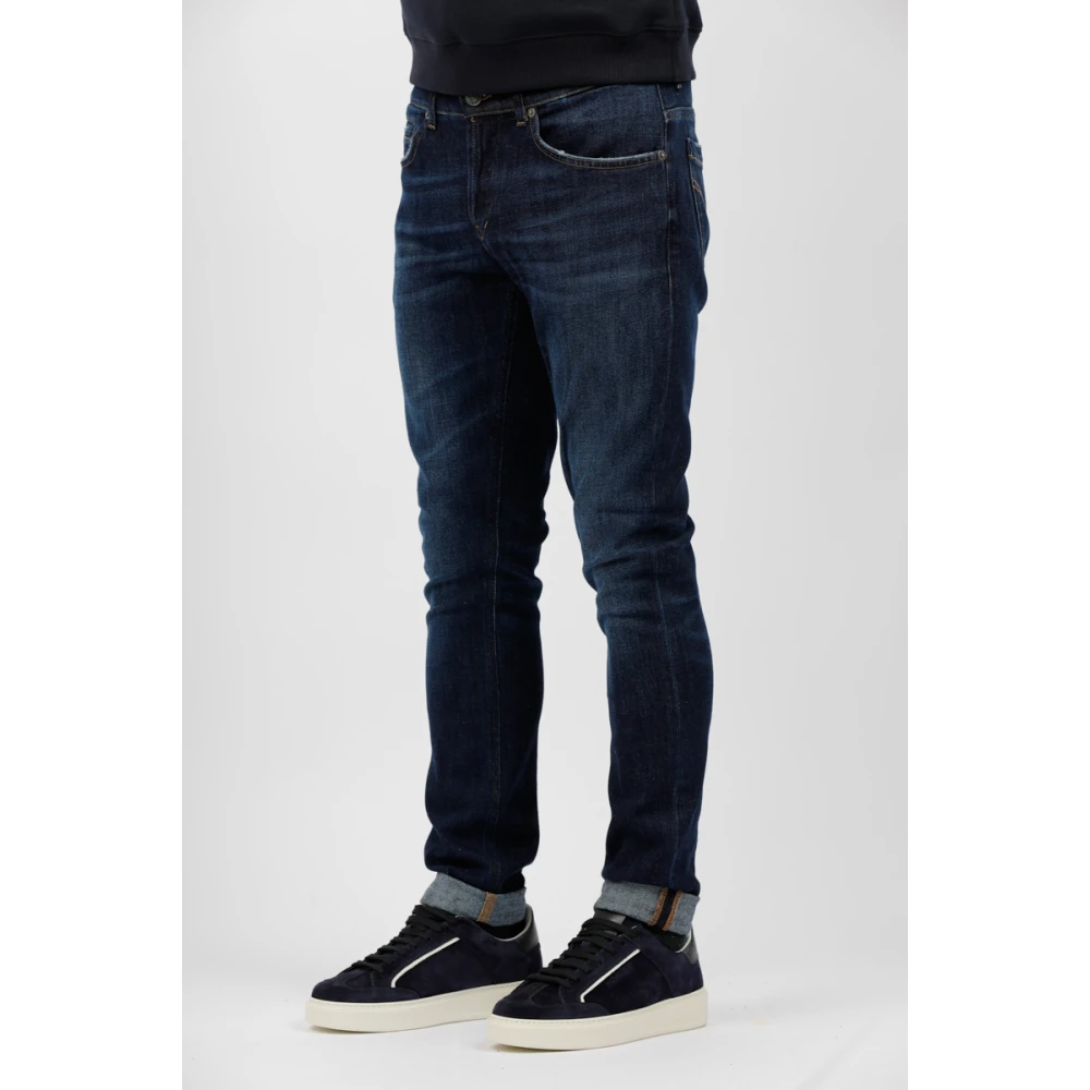 Dondup Donkere denim skinny jeans met stretch Blue Heren