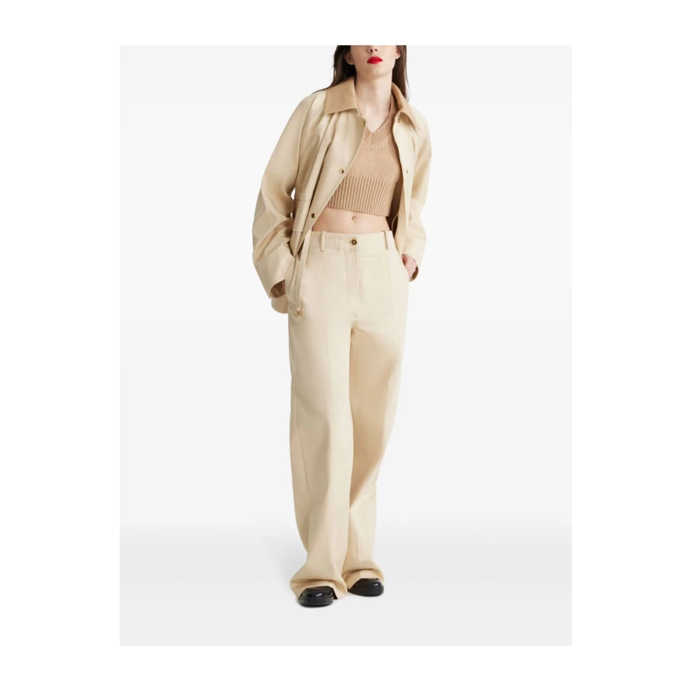 Patou Witte Jassen & Mantels voor Vrouwen Brown Dames