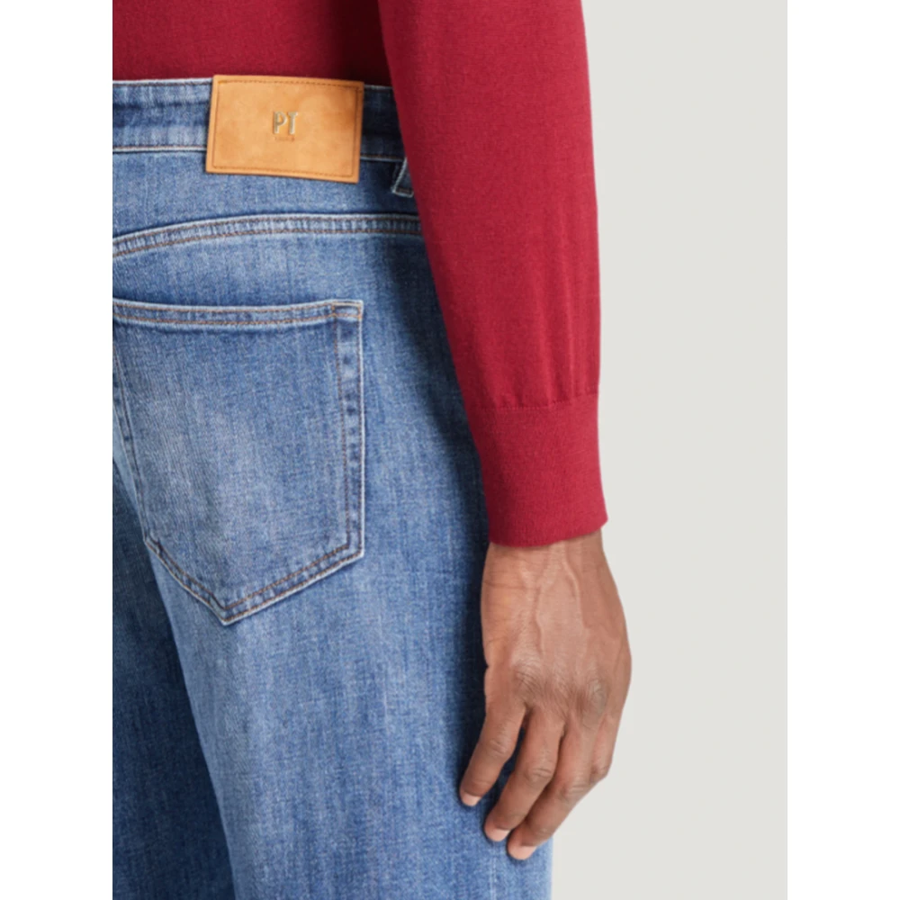 PT Torino Denim Loose Indie Jeans in blauw Blue Heren