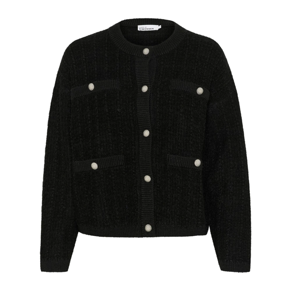 Karen by Simonsen Vrouwelijke Vest met Mooie Knopen Gray Dames