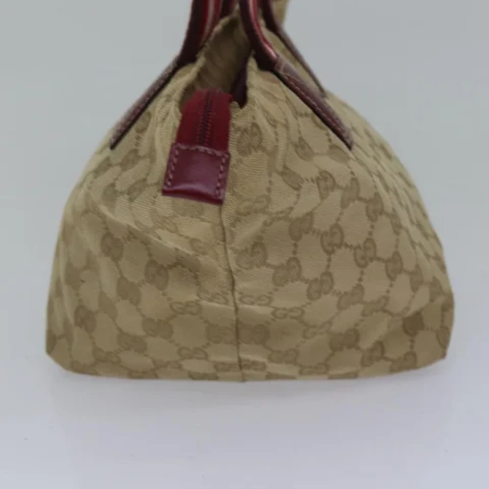 Gucci Vintage Pre-owned Canvas gucci-bags Beige Dames