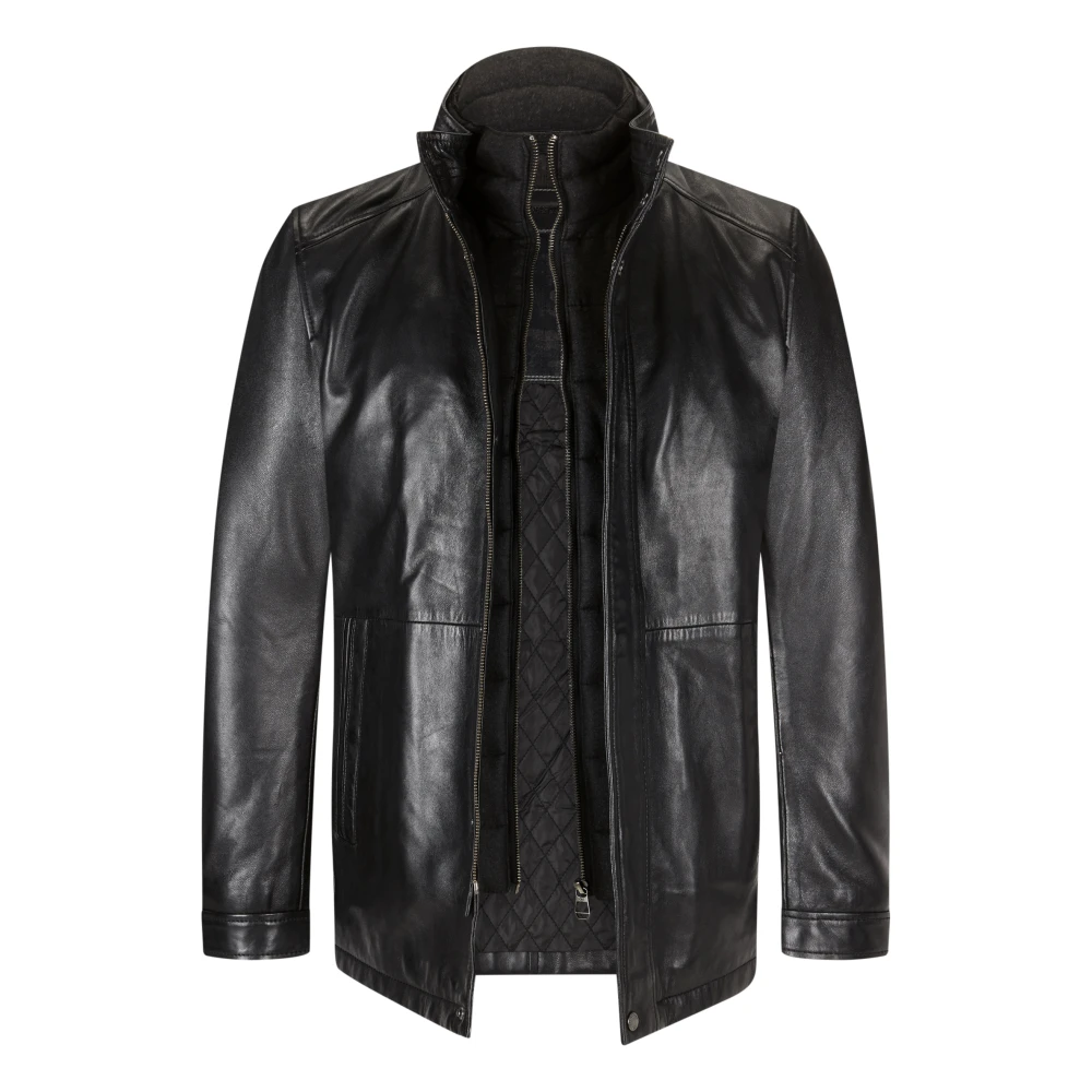 Milestone Lam Kwaliteit Winterjas Black Heren