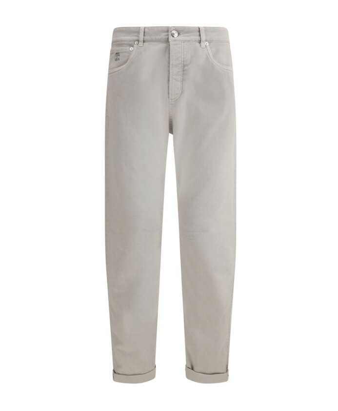 jeans-classiques-en-coton-avec-patch-en-cuir