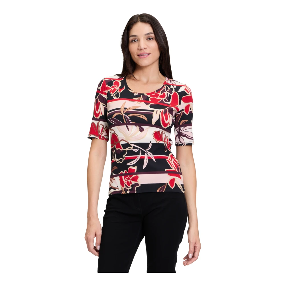 Betty Barclay Geribbeld Basic Shirt Multicolor Dames