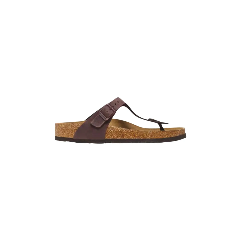Birkenstock Men's Brown Flip Flops, 3 Uk, Gizeh Regular Fit
