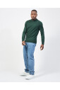 pull-vert-coupe-droite-coton-cotele