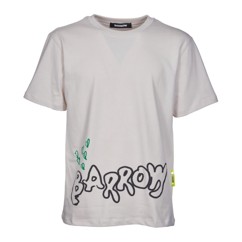 Barrow Metalen Pinafore T-shirts en Polos Beige Heren