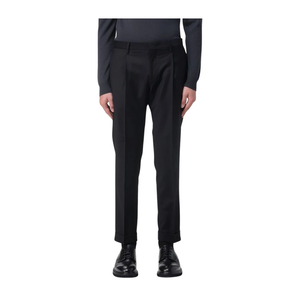 Briglia Men's Black Tiberios Slim-Fit Trousers
