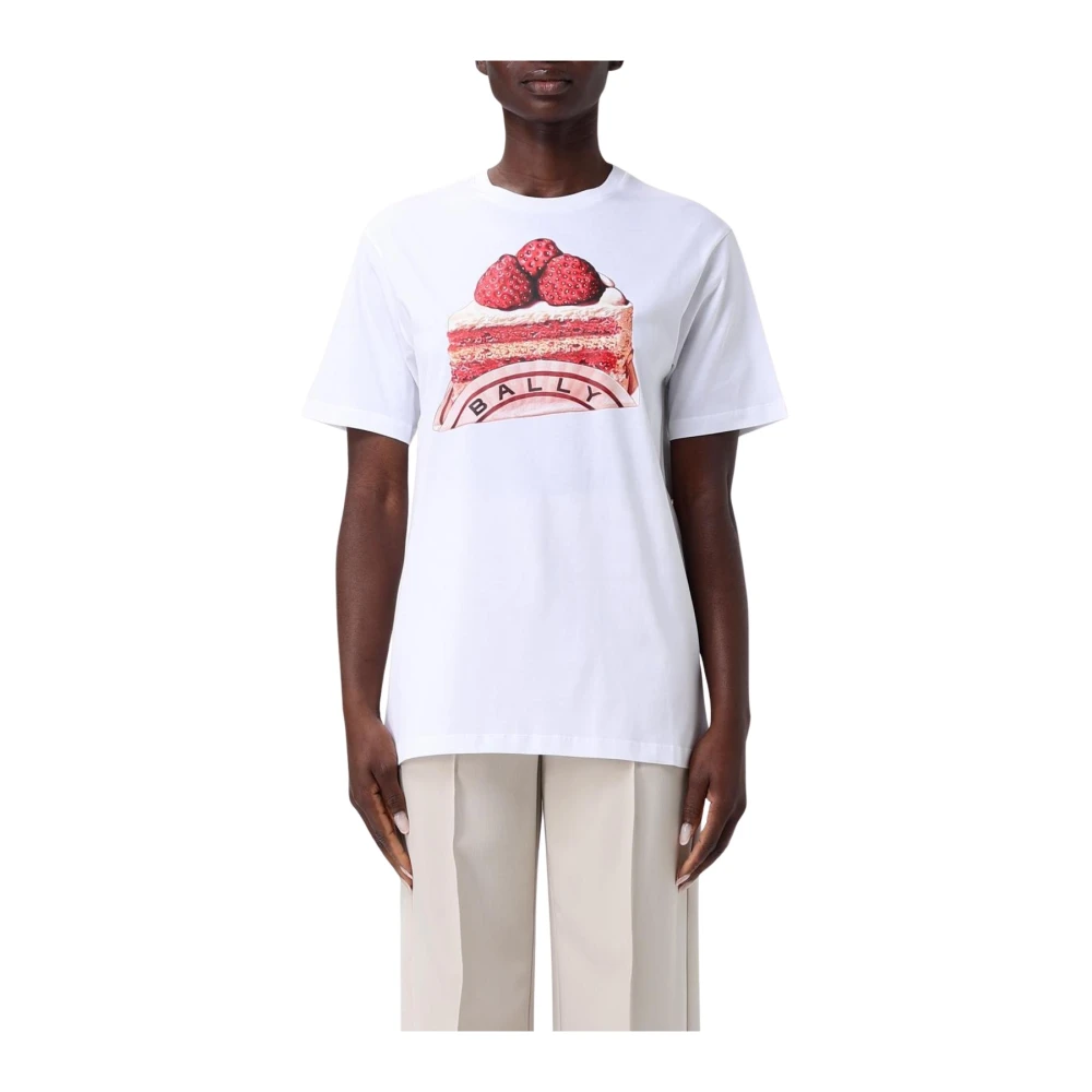 Bally - Tops > T-Shirts - White - Bally - Modalova