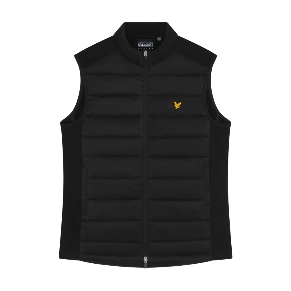 Lyle & Scott Gewatteerd Golf Gilet Jack Black Heren