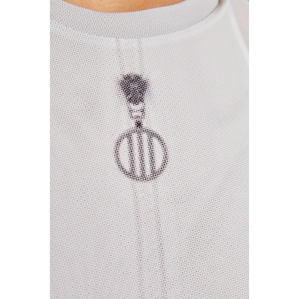 adidas Originals Lange Jurk met Print White Dames