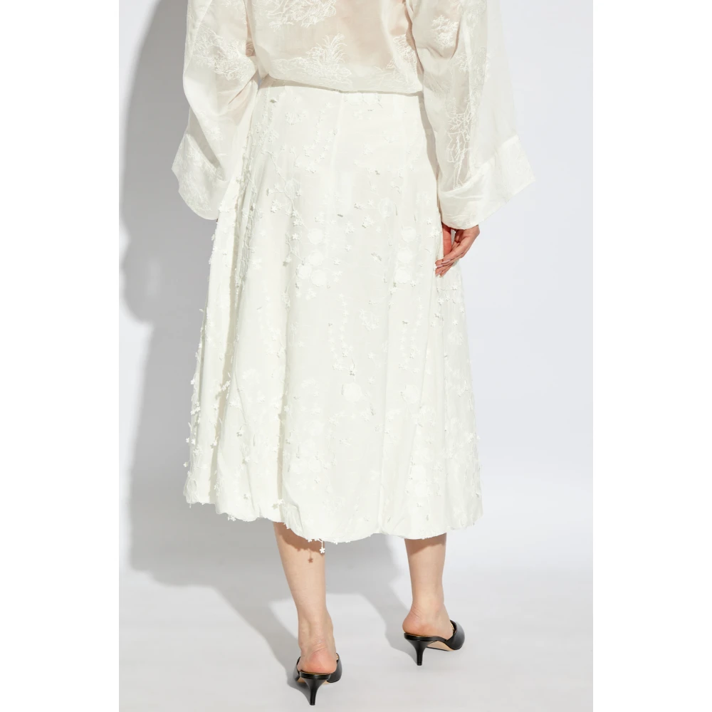 Munthe Bloemenprint rok 'Fiamma' White Dames