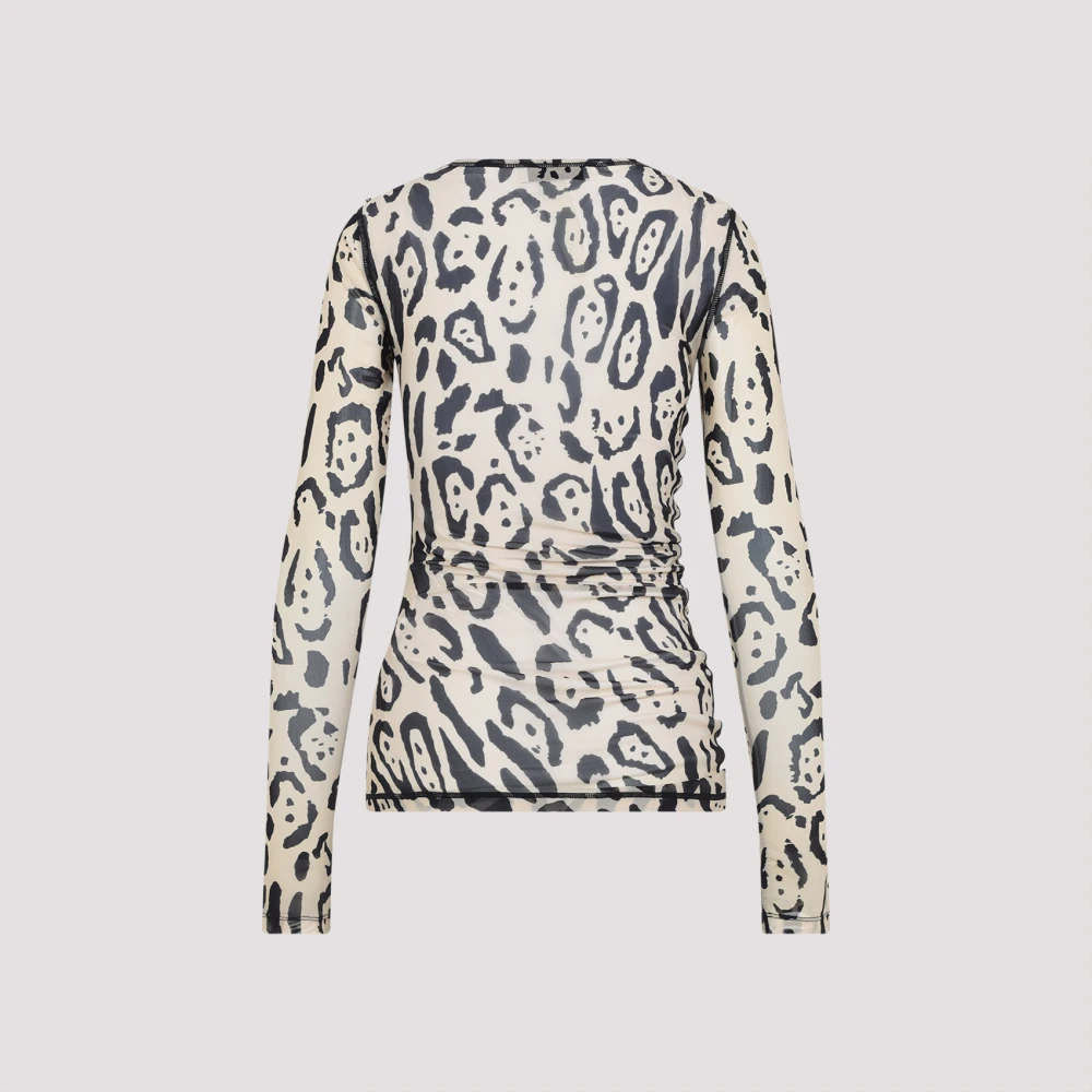 SPORTMAX Leopard Second Skin Top Multicolor Dames