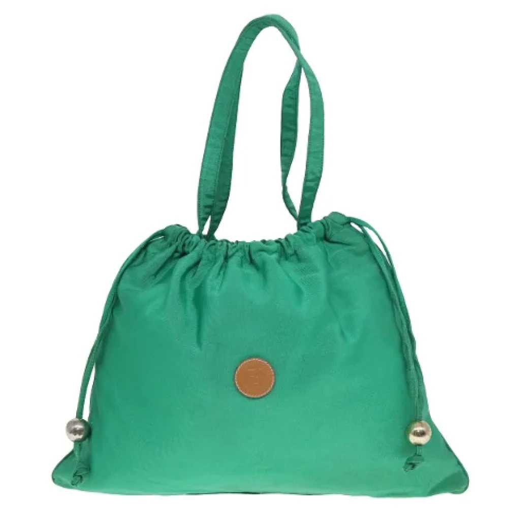 Fendi Vintage Pre-owned Fabric totes Green Dames