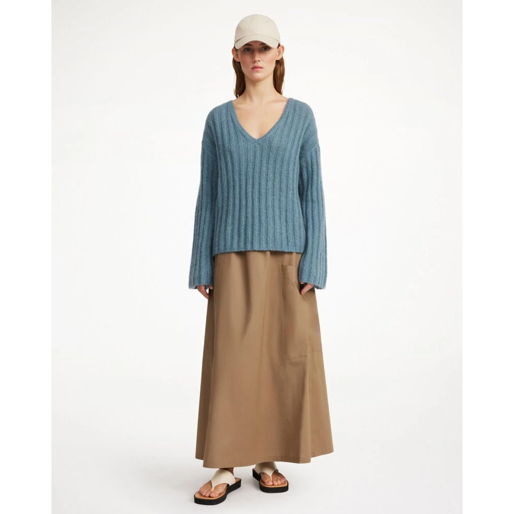 By Malene Birger Zachte Mohair Wol Pullover Cool Water By Herenne Birger Blue Dames