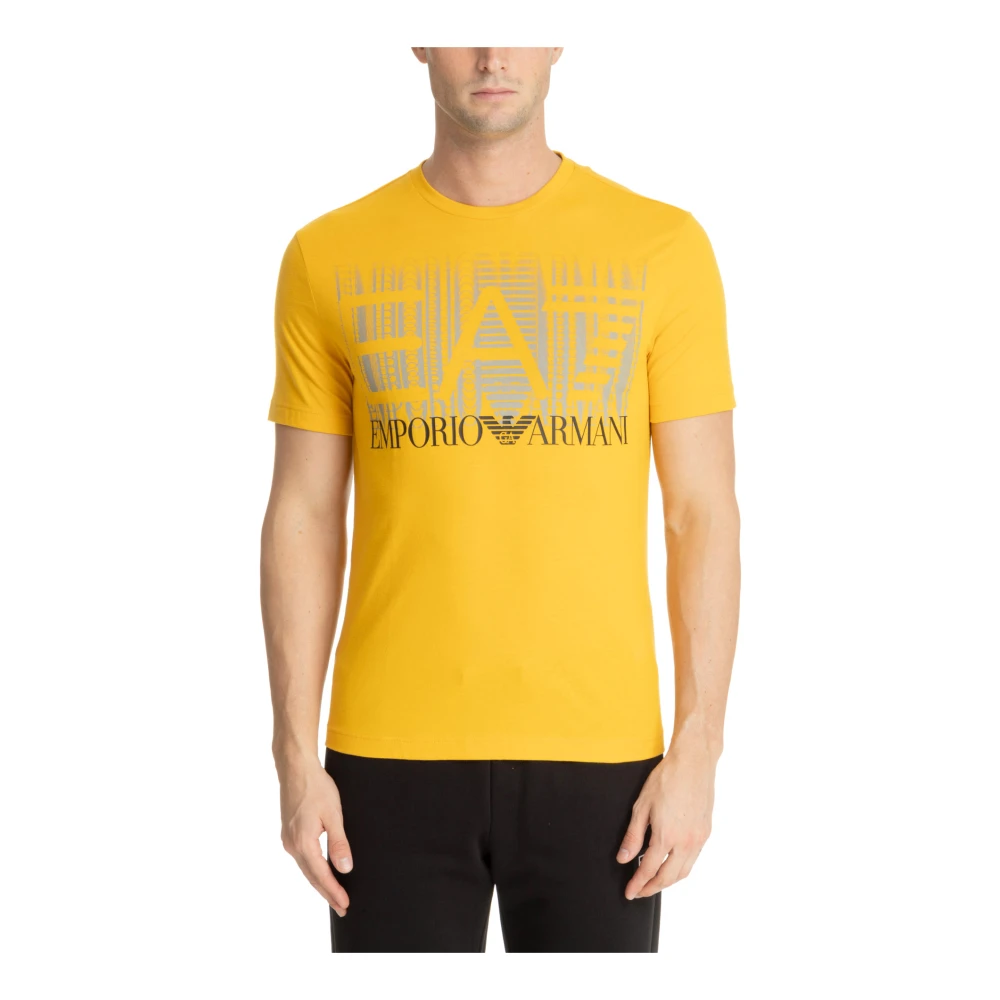 Emporio Armani EA7 Heren 3Dpt44 Pj02Z T-Shirt Yellow Heren