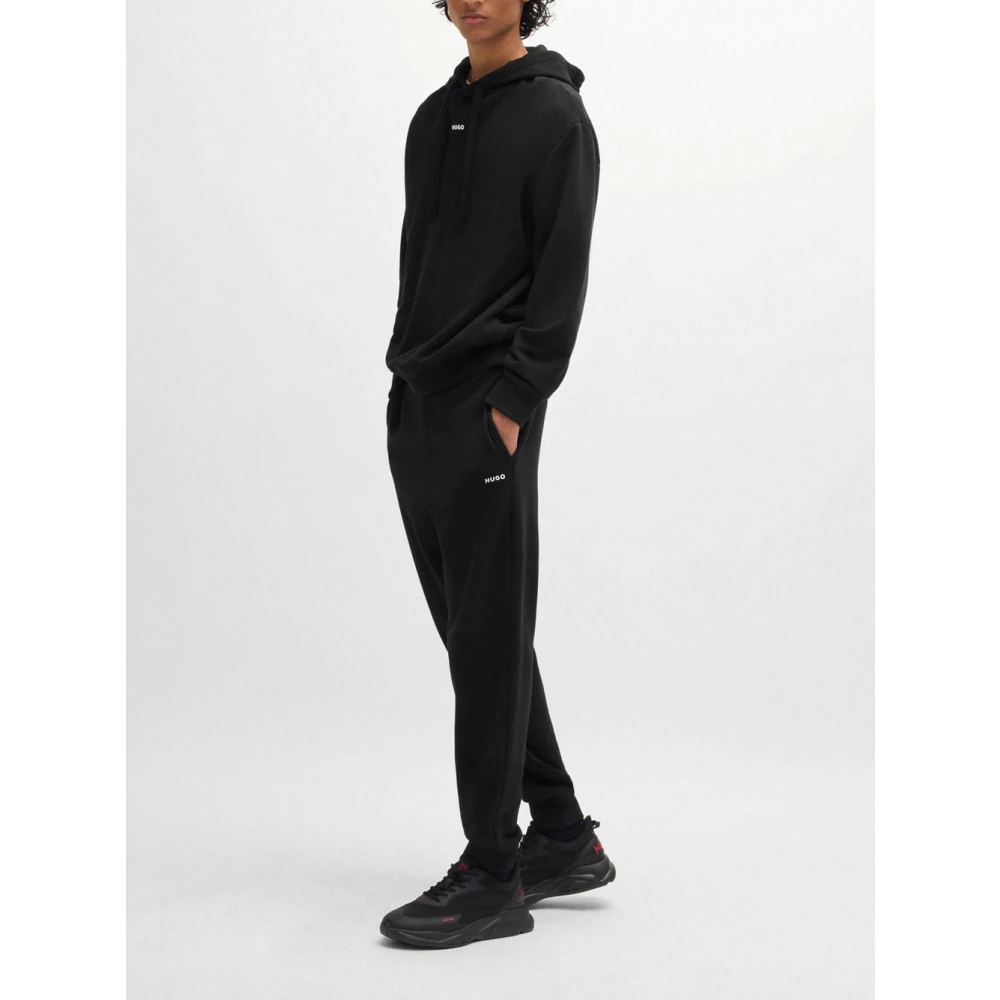Hugo Boss Sportieve Zwarte Hoodie Black Heren