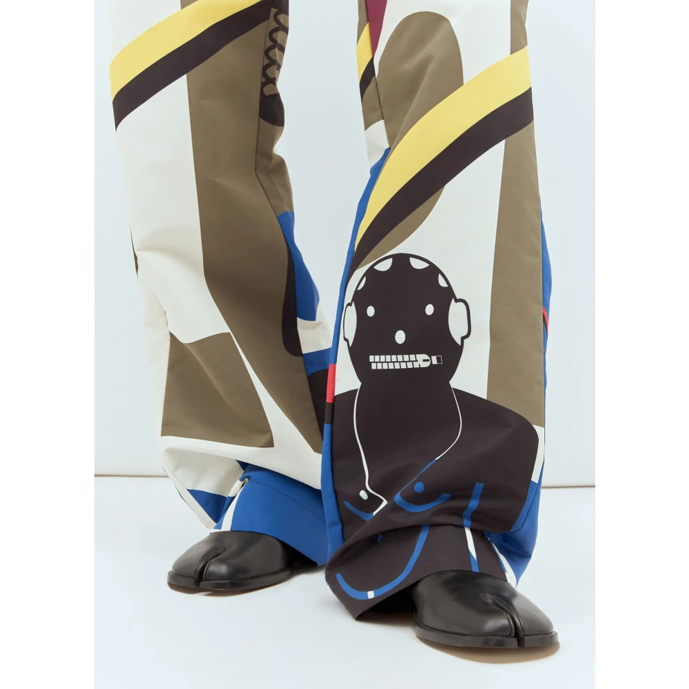 Walter Van Beirendonck Elastische Taille Gedrukte Broek Multicolor Heren
