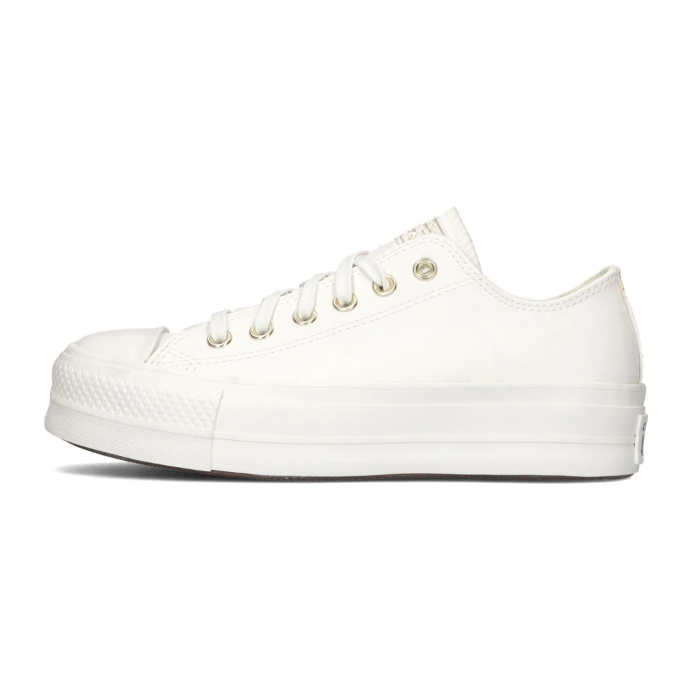 Converse Vita Platform Sneakers Trendy Casual Sporty White, Dam