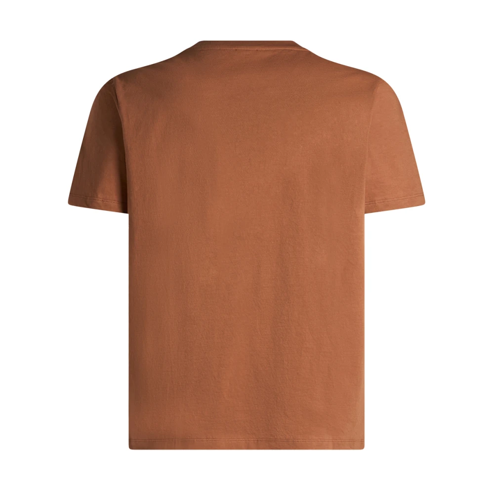 ETRO Oranje Paisley Print T-shirt Orange Heren