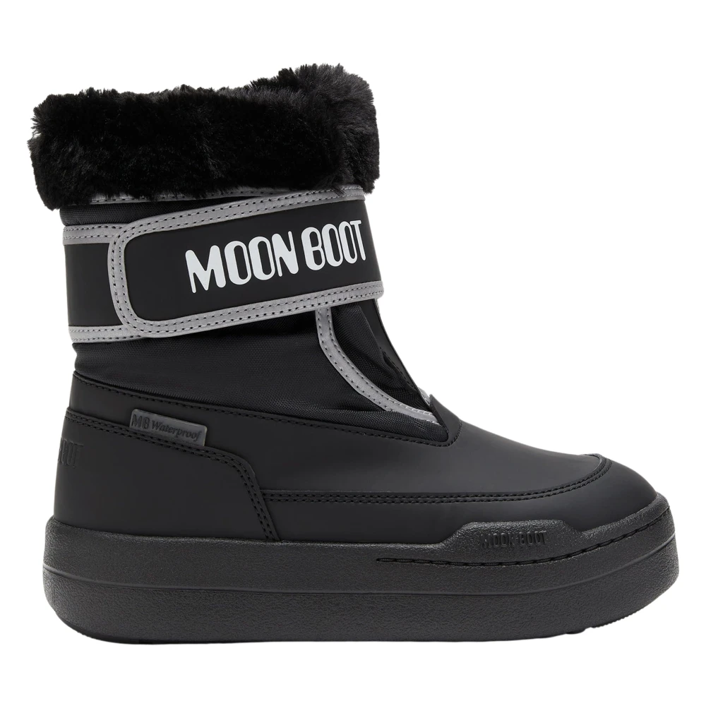 Moon Boot Unisex Kids Black Junior Park Strap Boots - Kids Boots - 29 Eu - Kids