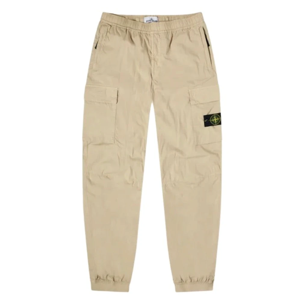 Stone Island Cargo Broek 'Sand' Functionele Stijl Beige Heren