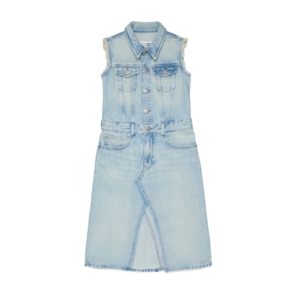 Mm6 Maison Margiela Girls Blue Dresses, 16 Y, Dress